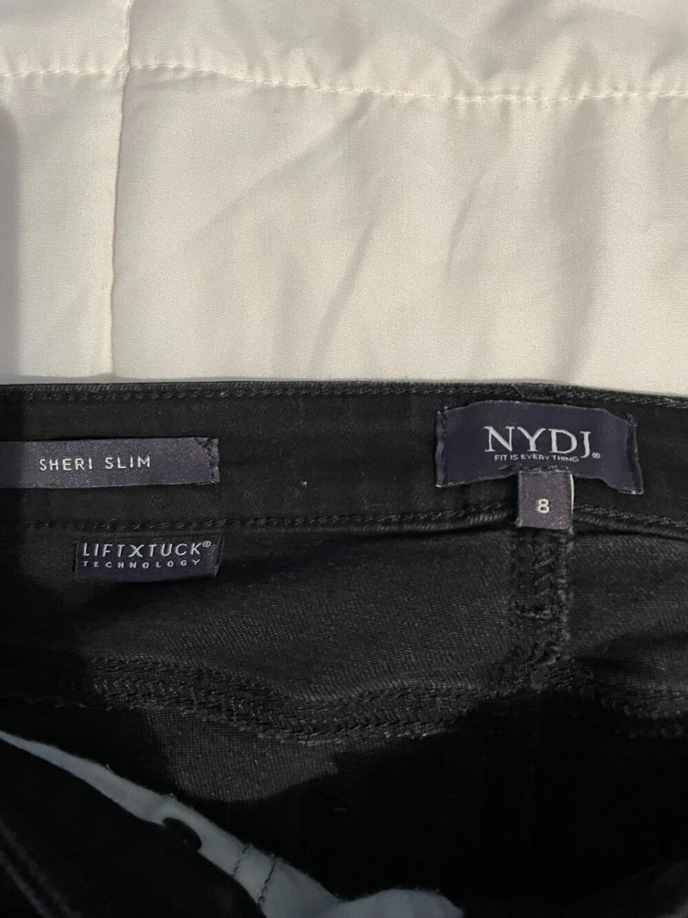 NYDJ Sheri Slim jeans Size 8 - black - Picture 3 of 5